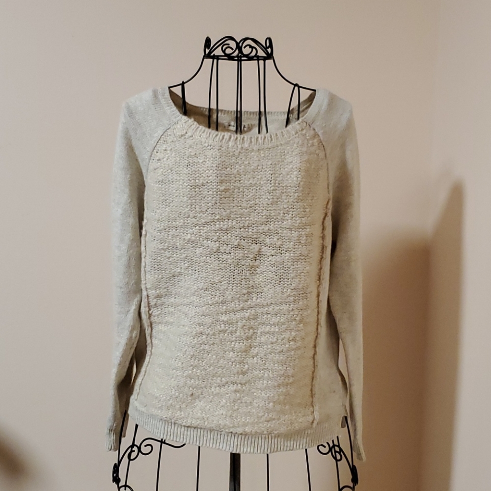 Silence + Noise tan sweater size S